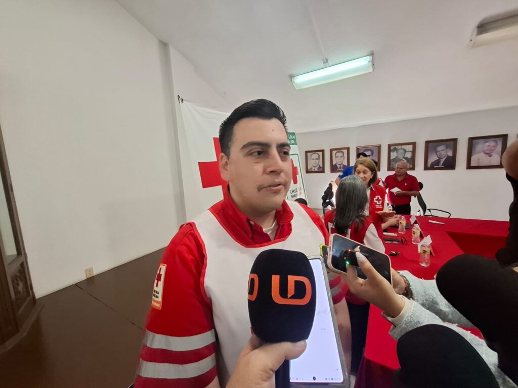 Coordinador de Socorros de la Cruz Roja delegación Mazatlán, Gabriel Moreno