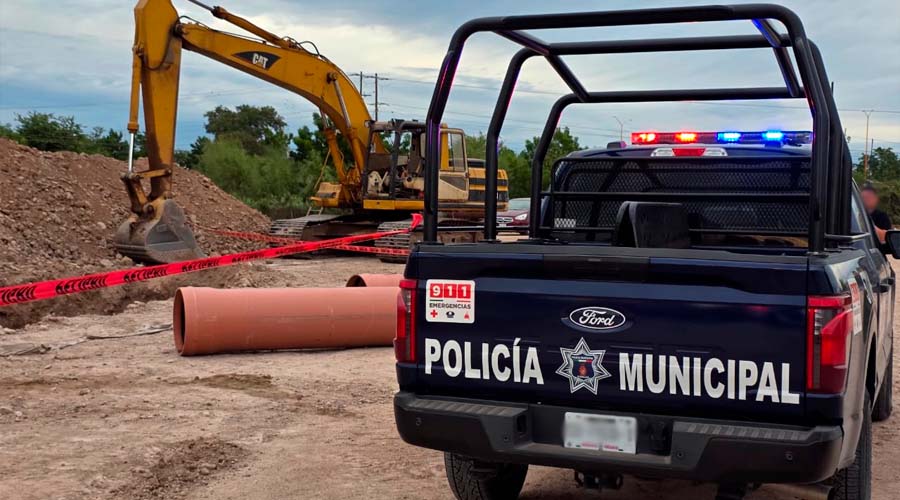 Derrumbe en obra de Guamúchil deja un muerto y un herido
