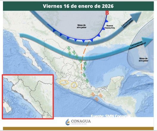 Mapa México con flechas e íconos de viento