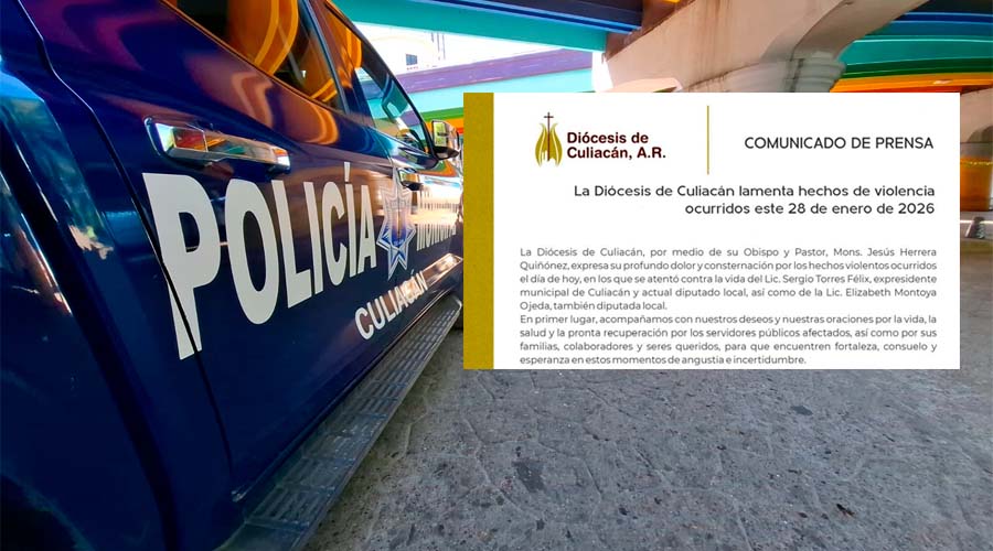 Diócesis de Culiacán condena ataque armado