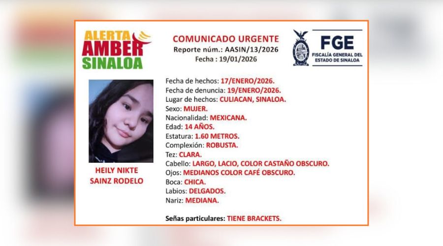 Ficha de búsqueda de una persona con información y una fotografía