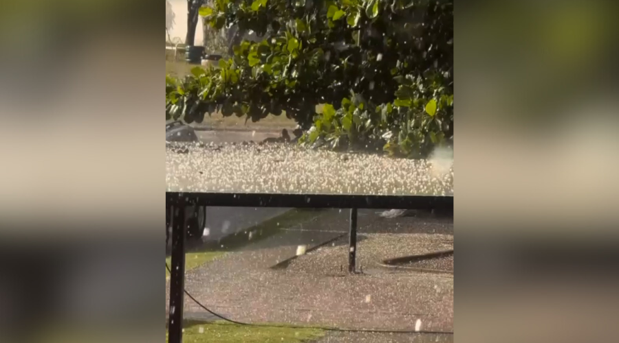 Granizada en Guasave
