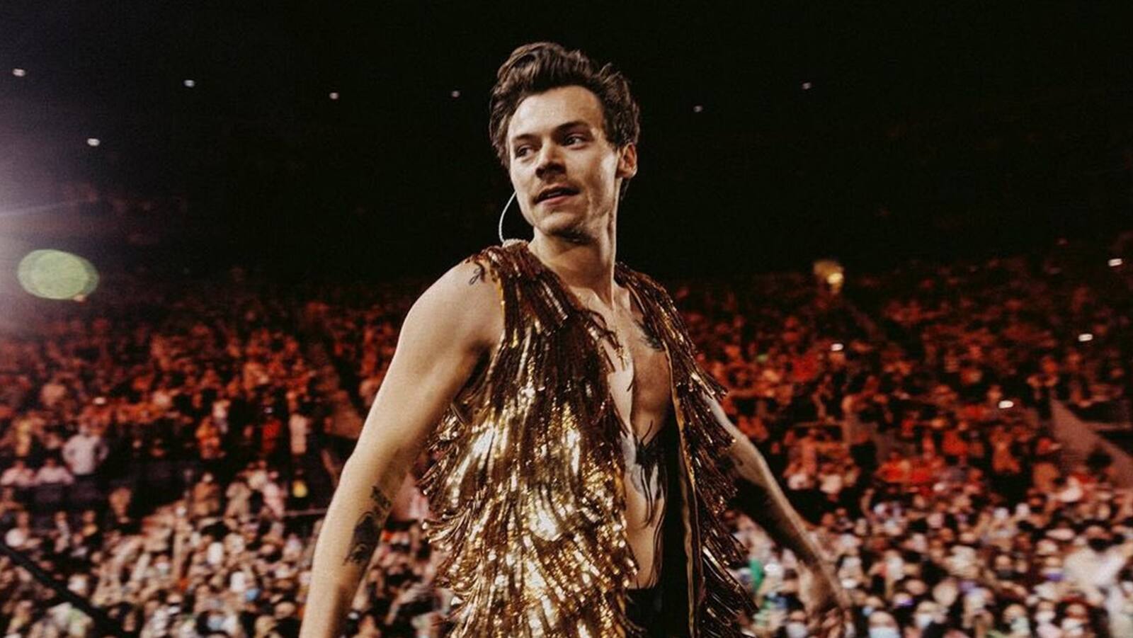 Harry Styles en concierto.