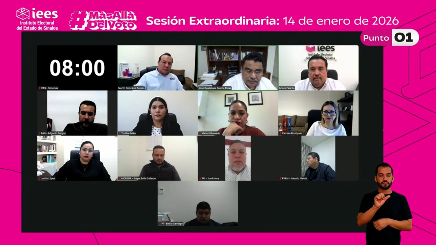 Sesión virtual de IEES