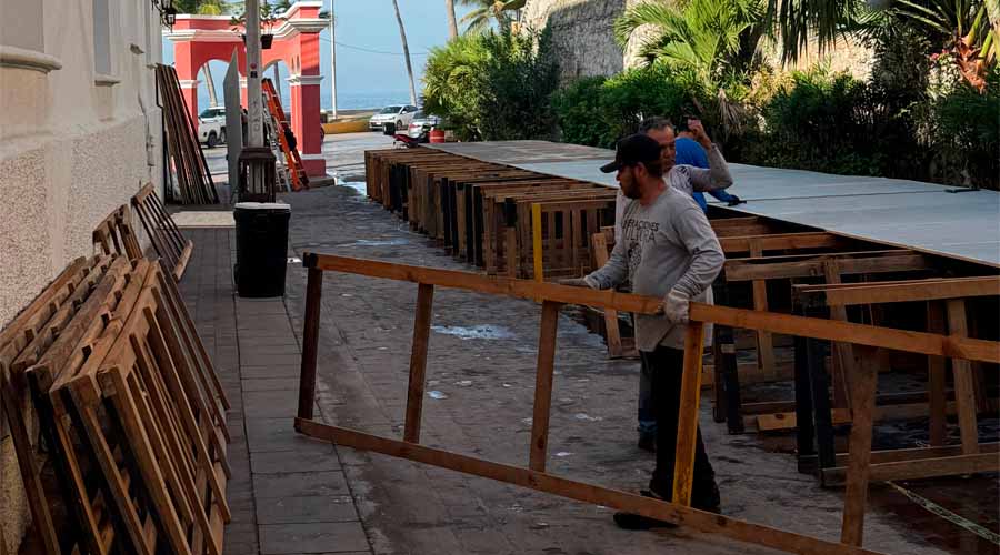 Instalan sanitarios previo a Carnaval de Mazatlán