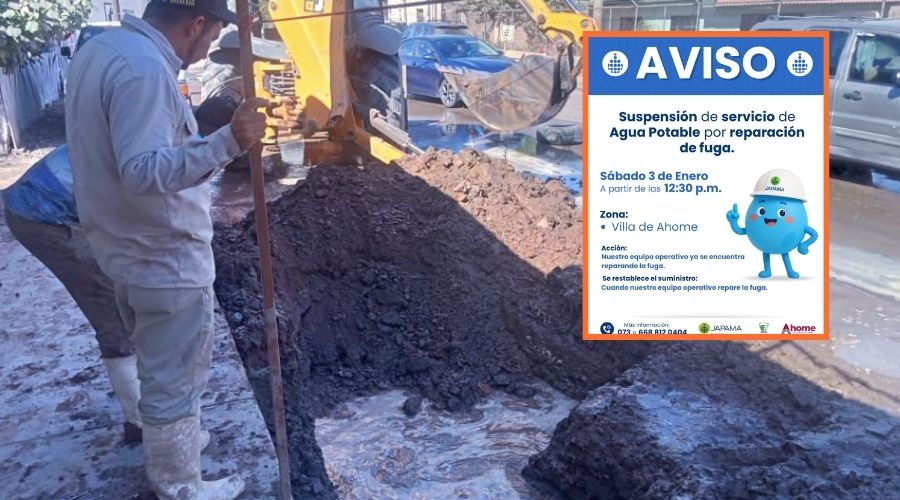 Reparación de tubería en Villa de Ahome