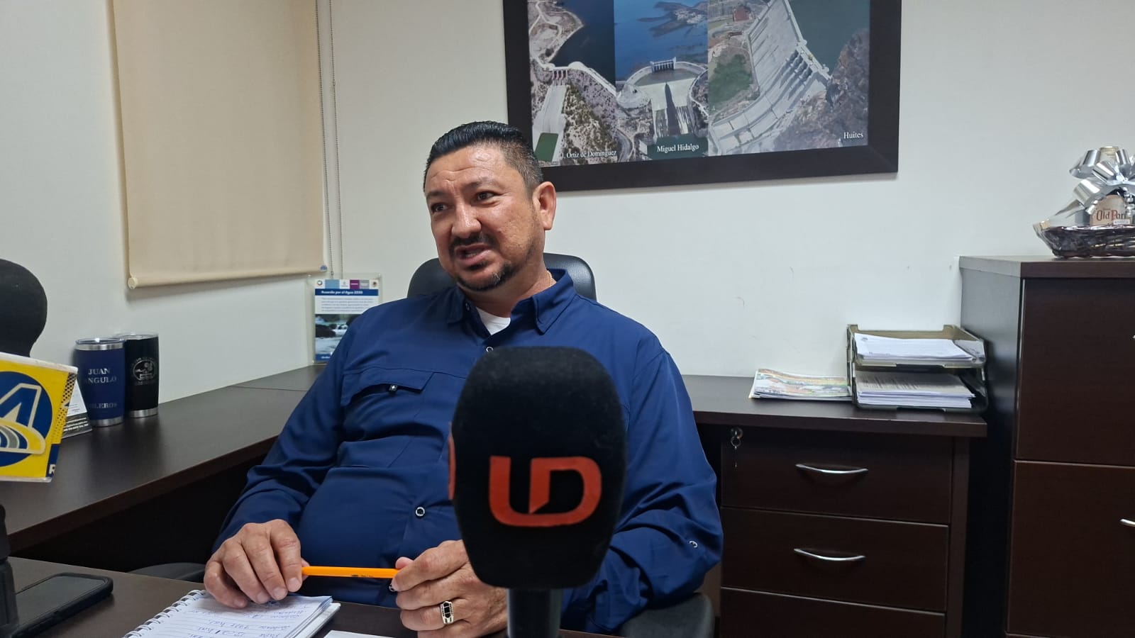 presidente de la Red Mayor del Valle del Fuerte, Juan Manuel Angulo Evans hablando para Línea Directa