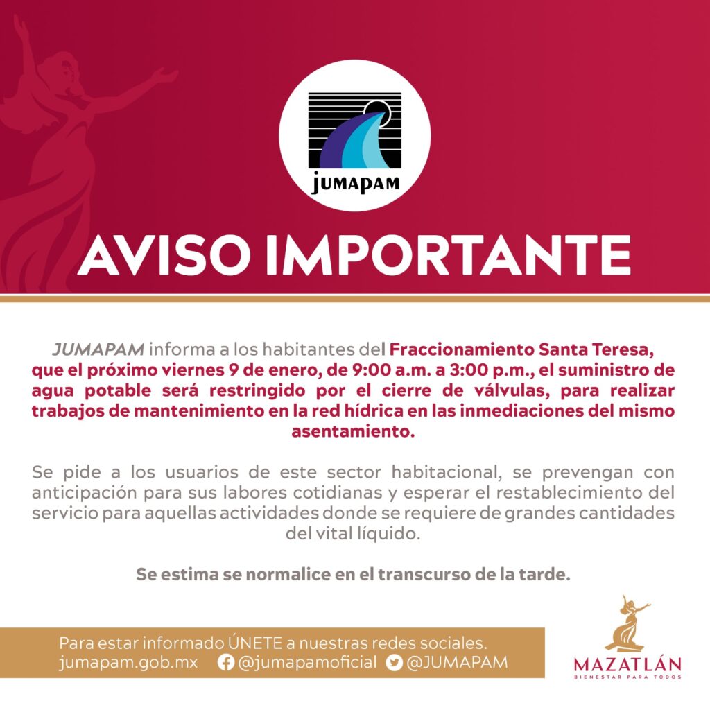 Anuncio de la Jumapam