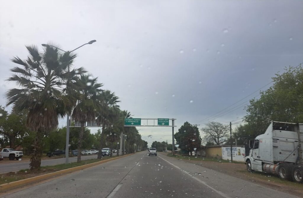 Llovizna en Los Mochis enero 2026