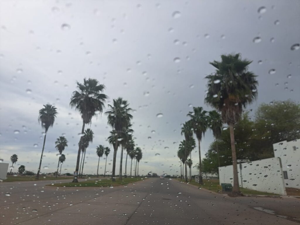 Llovizna en Los Mochis enero 2026