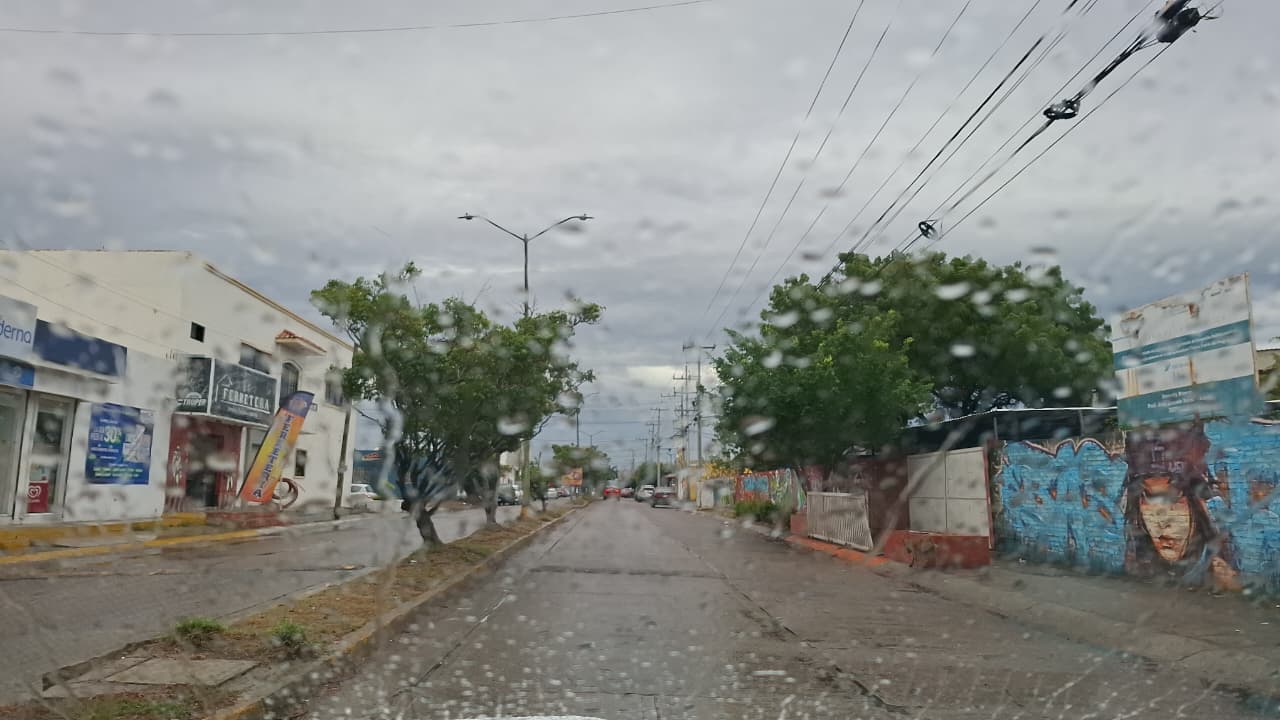 Tarde lluviosa en Mazatlán.