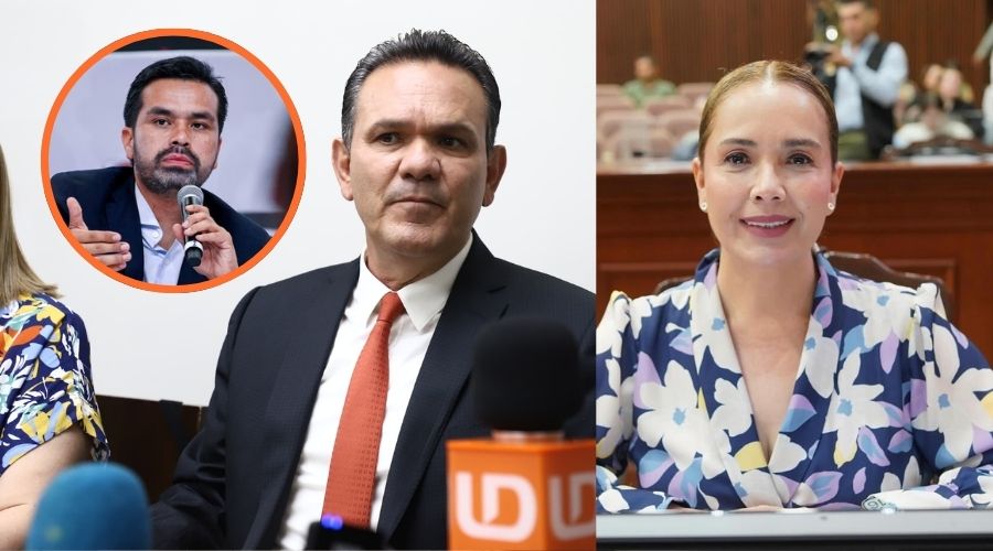 Máynez junto a Sergio Torres y Elizabeth Montoya