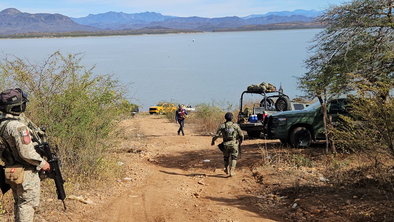Militares en Presa Sanalona
