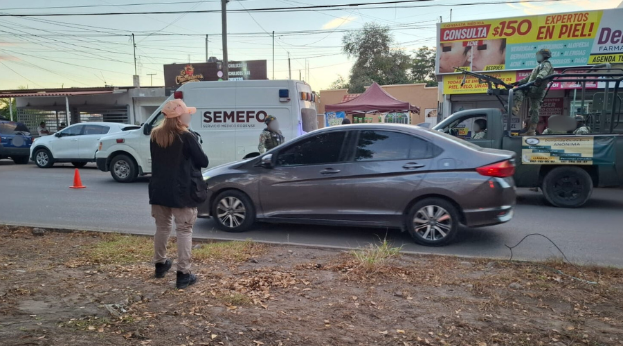 Militares aseguraron el perímetro con cinta amarilla y solicitaron la presencia de personal de la autoridad investigadora