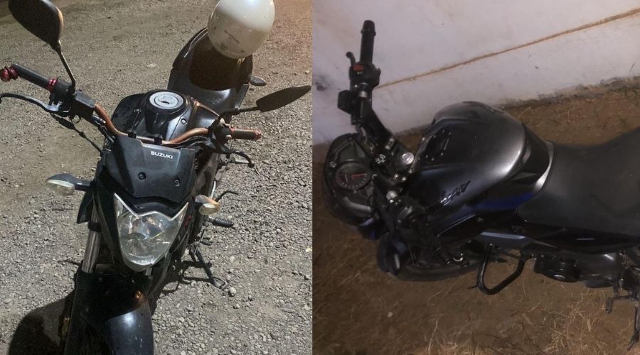 Dos motos aseguradas
