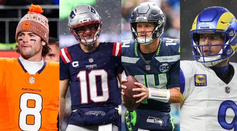 Broncos, Patriots, Seahawks y Rams se juegan este domingo el pase al Super Bowl LX.