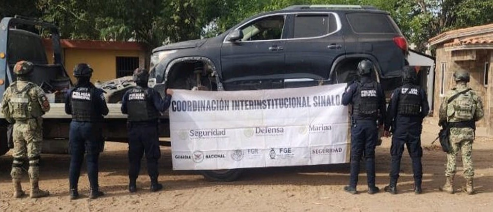 Aseguramiento de vehículo en Navolato