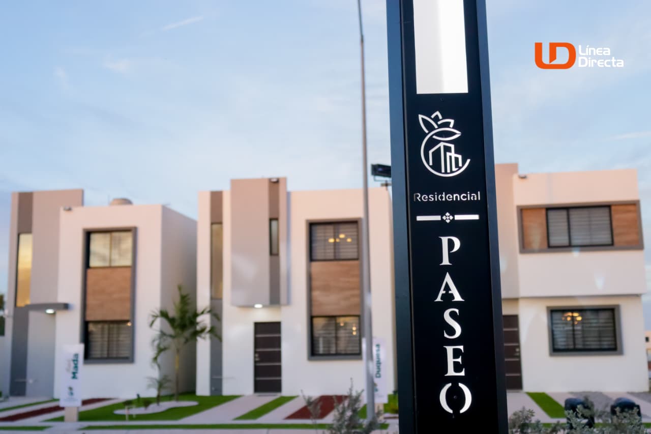 Casas de la residencial Paseo Centenario en Los Mochis