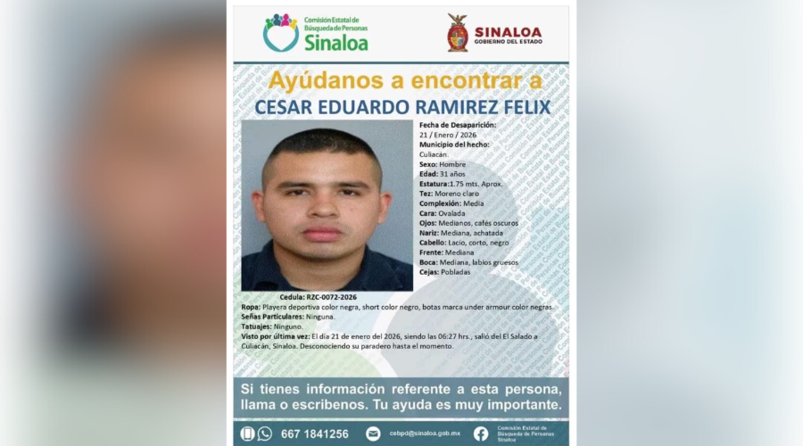 Ficha de búsqueda de un policía municipal