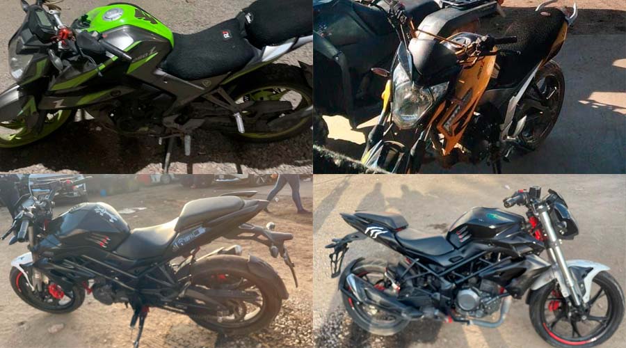 Policía recupera motocicletas en Mazatlán