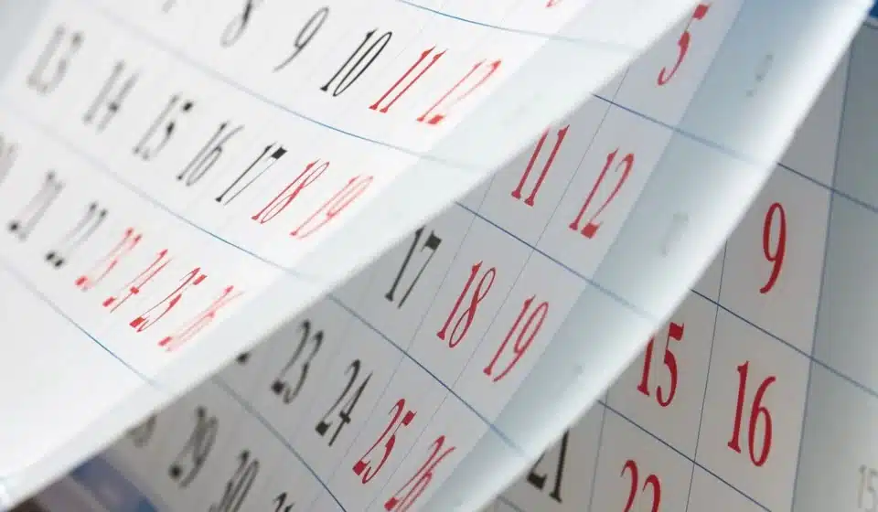 Páginas de calendario