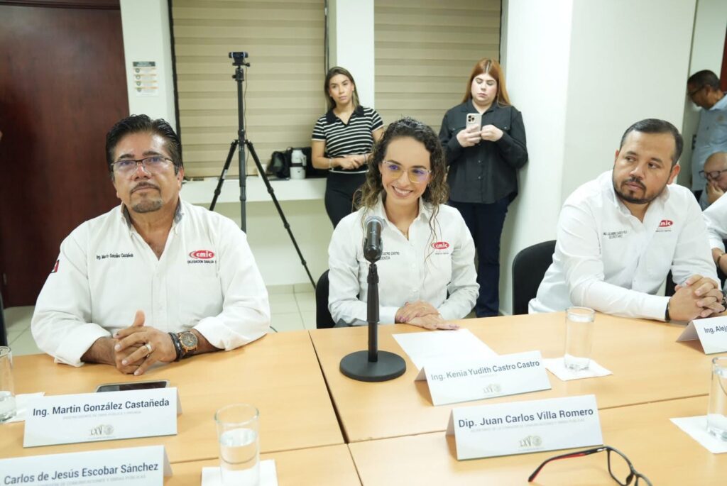 La presidenta de CMIC, delegación Culiacán, Kenia Judith Castro Castro, calificó como excelente el anuncio que hizo la presidenta