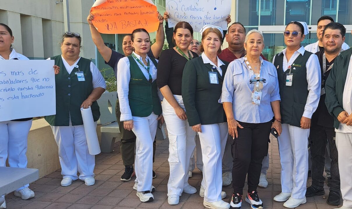 Enfermeras en protesta