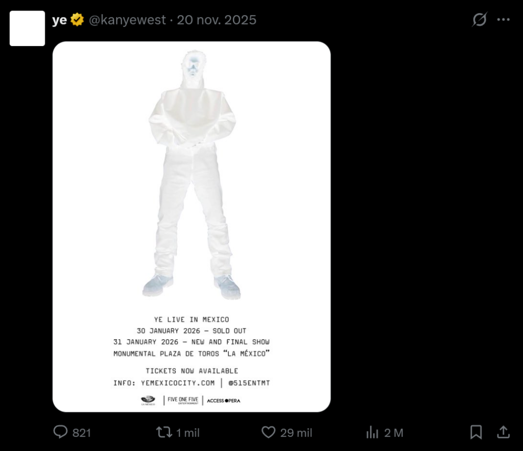 Publicación de Sold Out de Kanye West