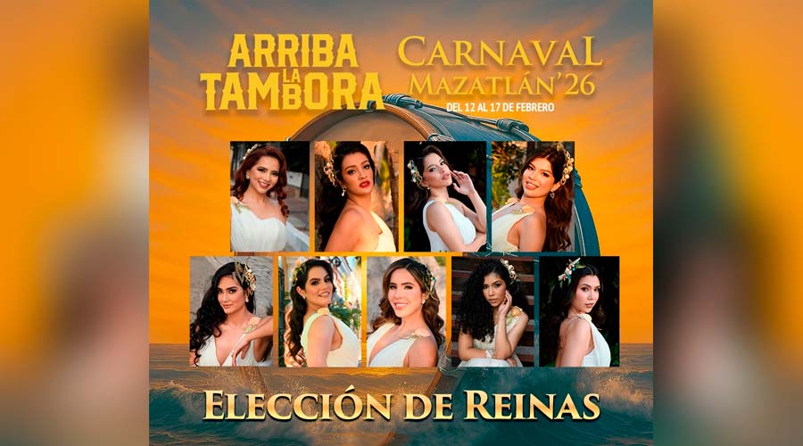 Invitación a elección de reina del Carnaval de Mazatlán 2026