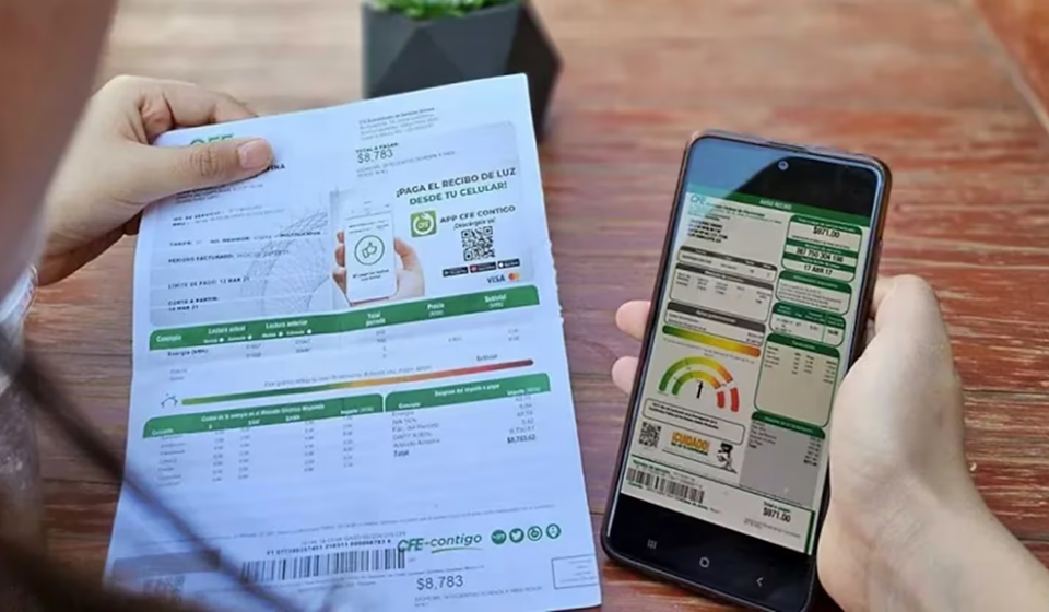 Recibo de la Comisión Federal de Electricidad