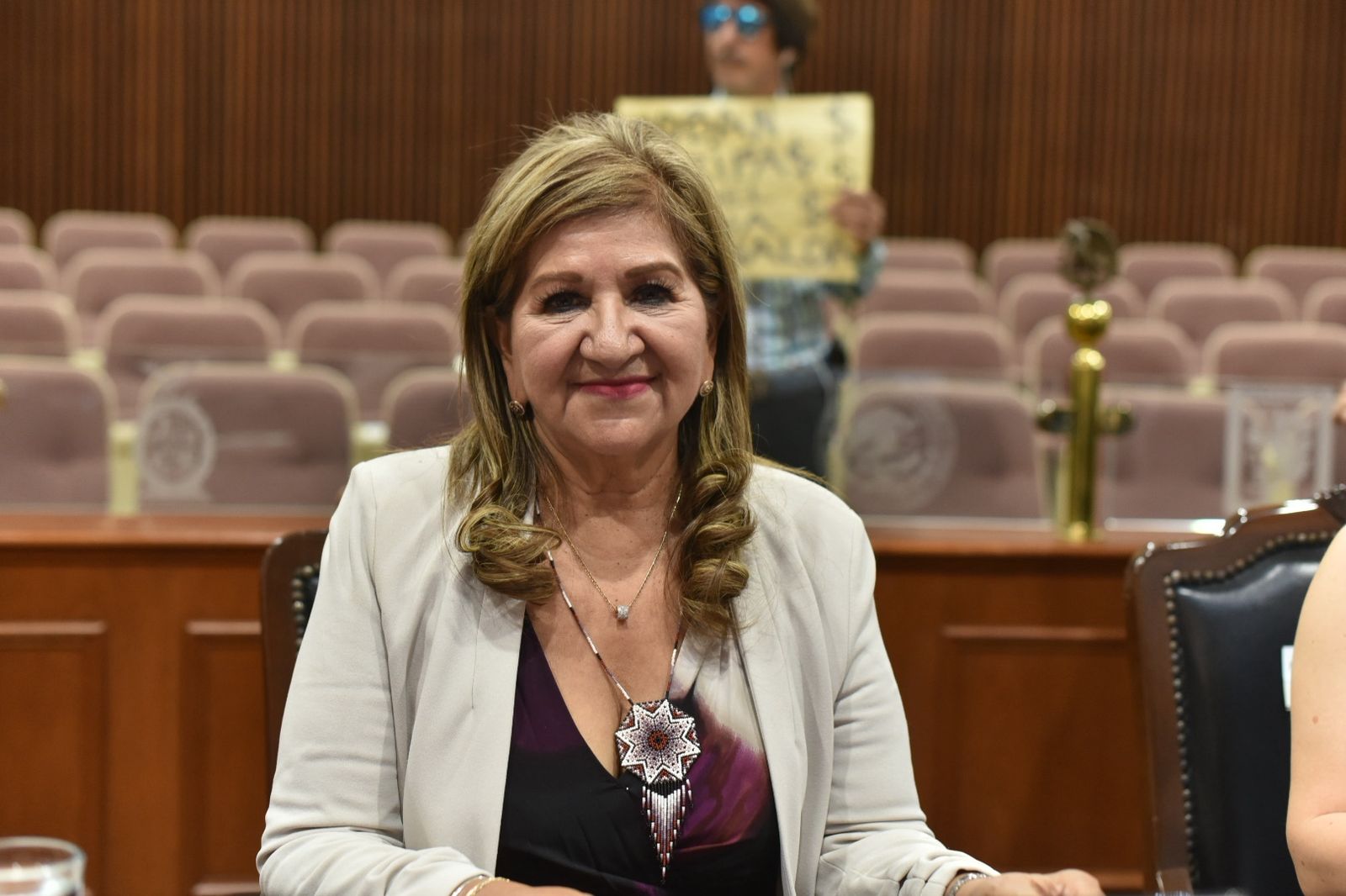María Teresa Guerra Ochoa en el Congreso de Sinaloa.