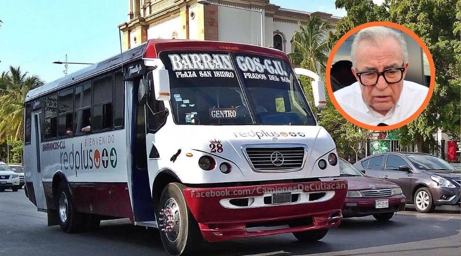 Camión de Sinaloa junto a gobernador Rubén Rocha Moya