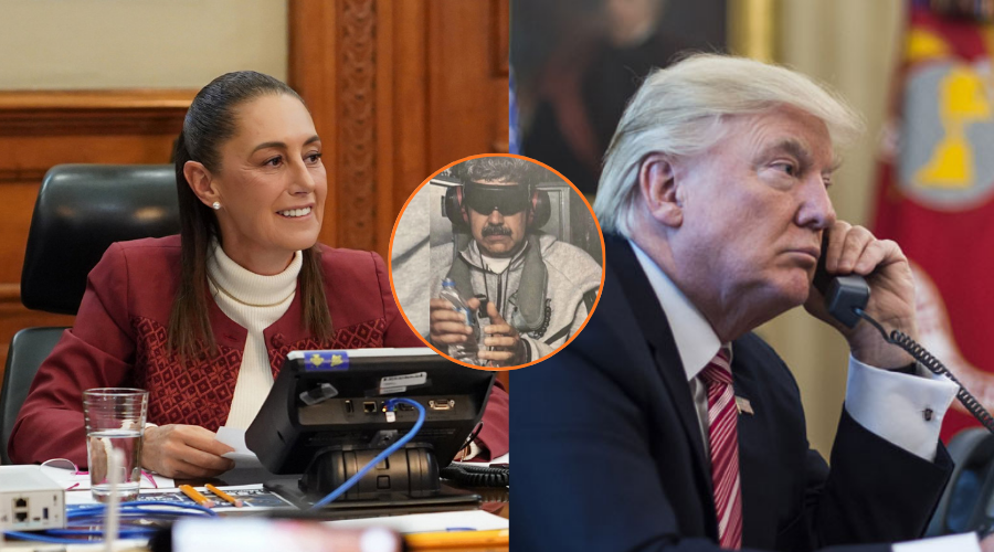 Claudia Sheinbaum, Nicolás Maduro detenido y Donald Trump al teléfono