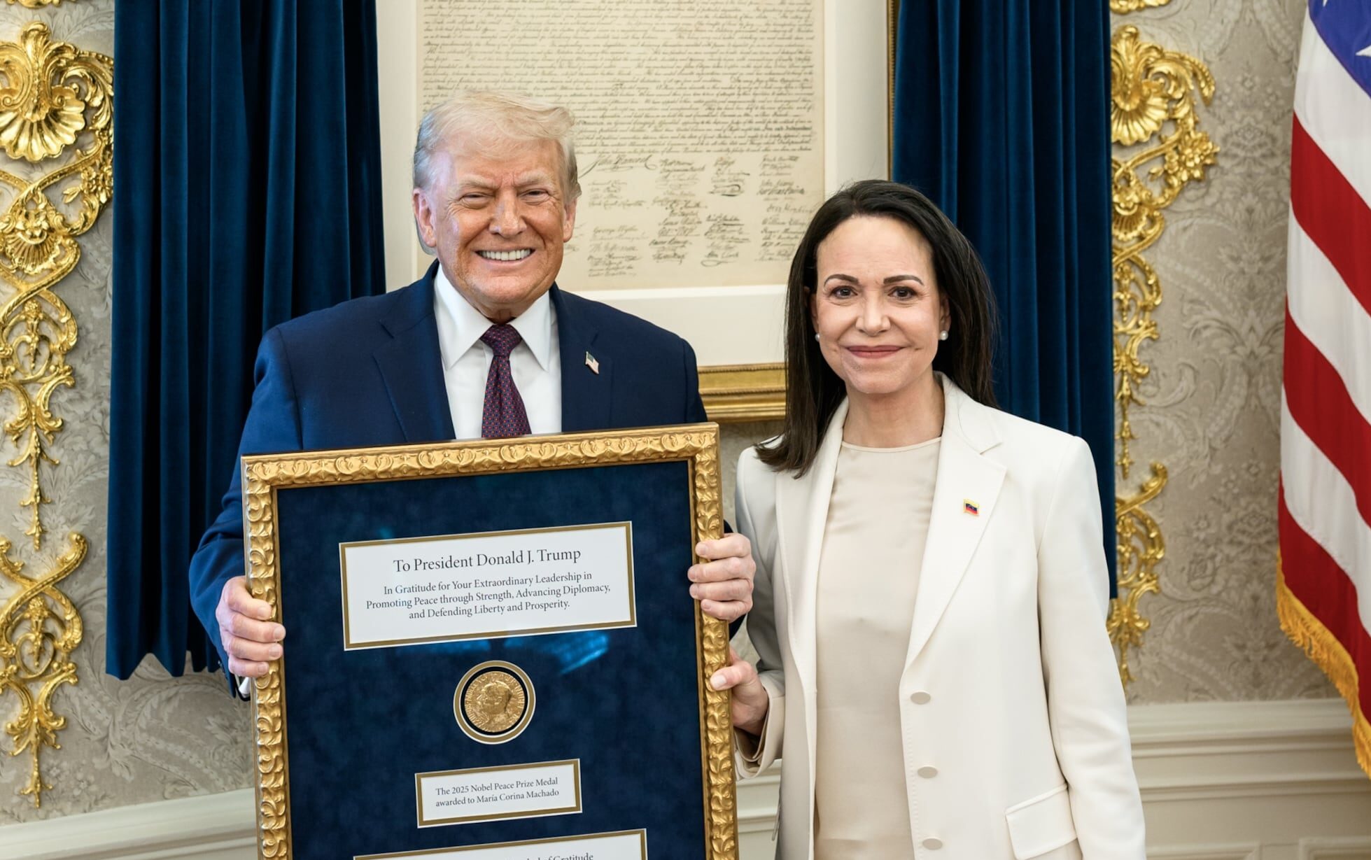 Noruega reacciona a la entrega del Nobel de la Paz de Machado a Trump: 