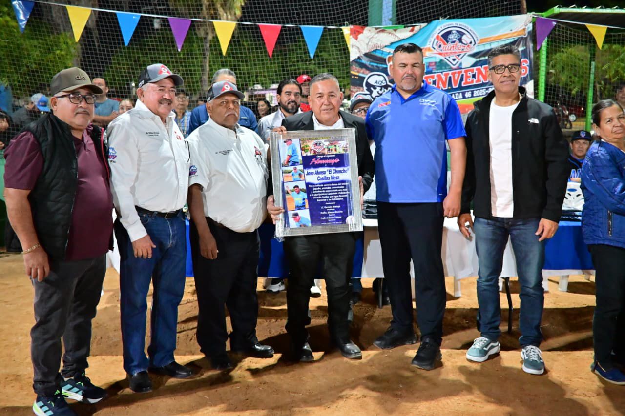Rinden homenaje al popular Alonso “Choncho” Casillas en el beisbol de Mazatlán
