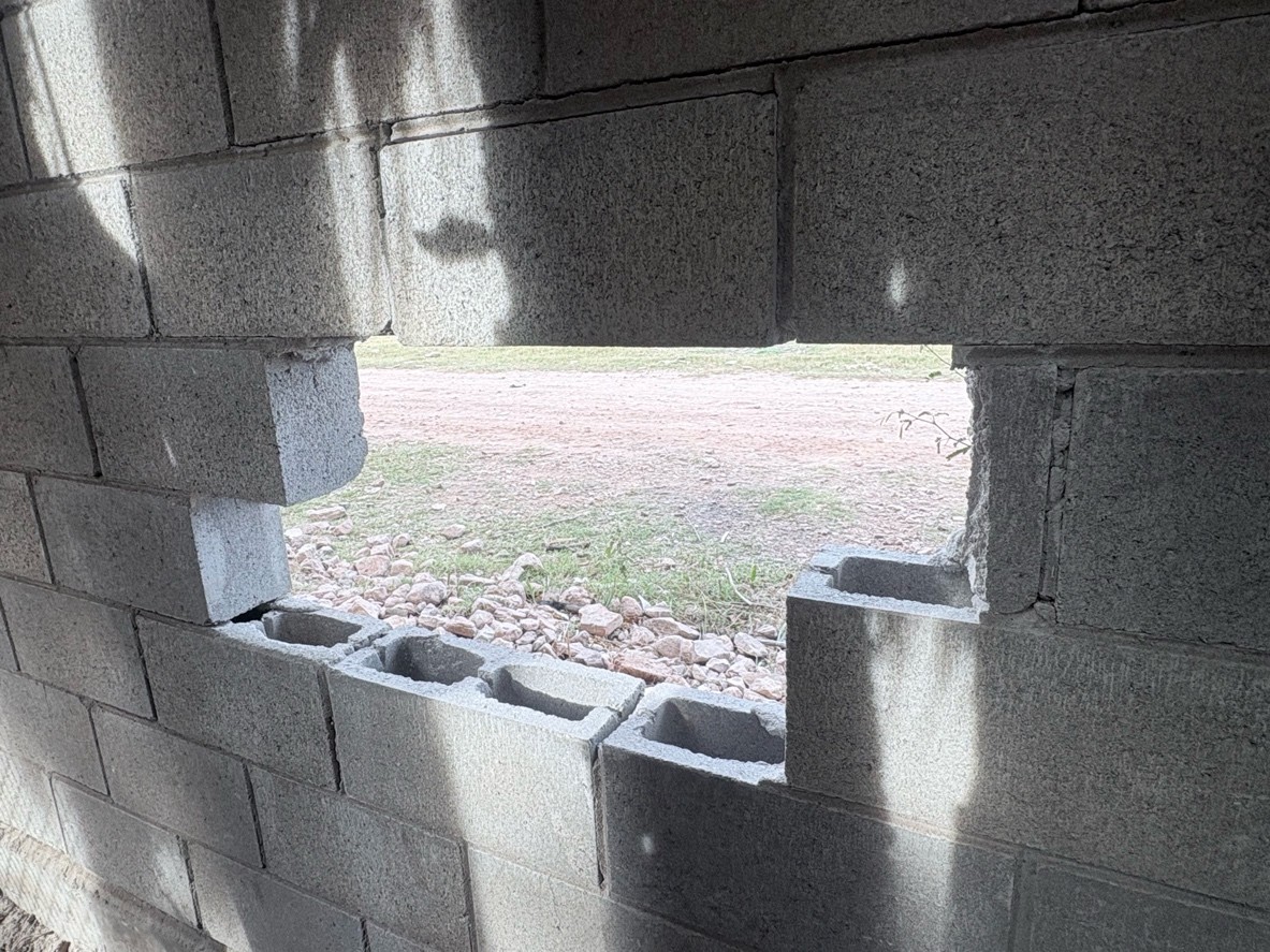 Blocks de construcción destruidos