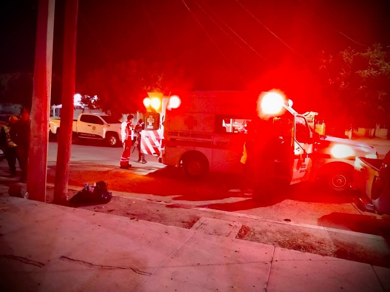Ambulancia de la Cruz Roja en Guasave