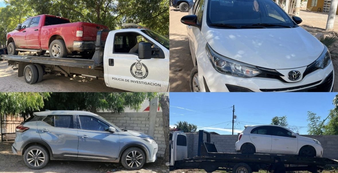 Carros asegurados en Culiacán