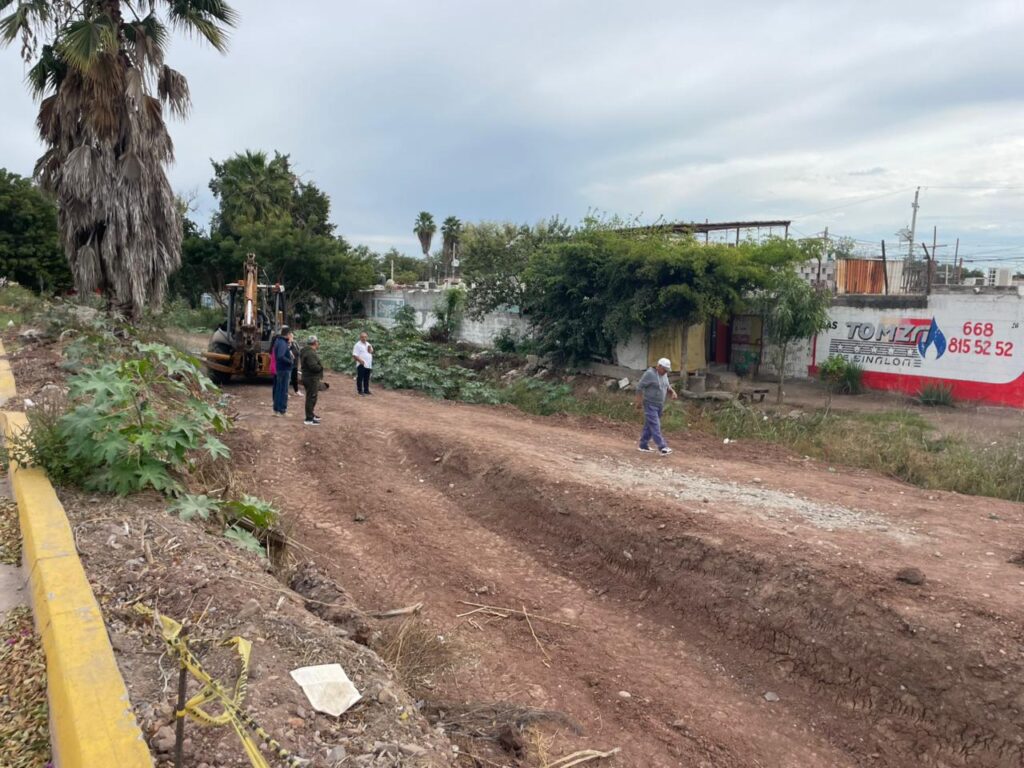 dren pluvial en San Fernando en Los Mochis