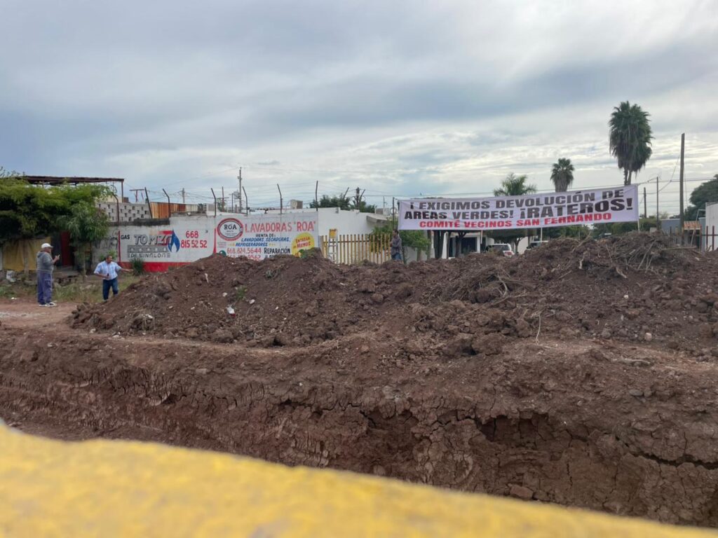 dren pluvial en San Fernando en Los Mochis