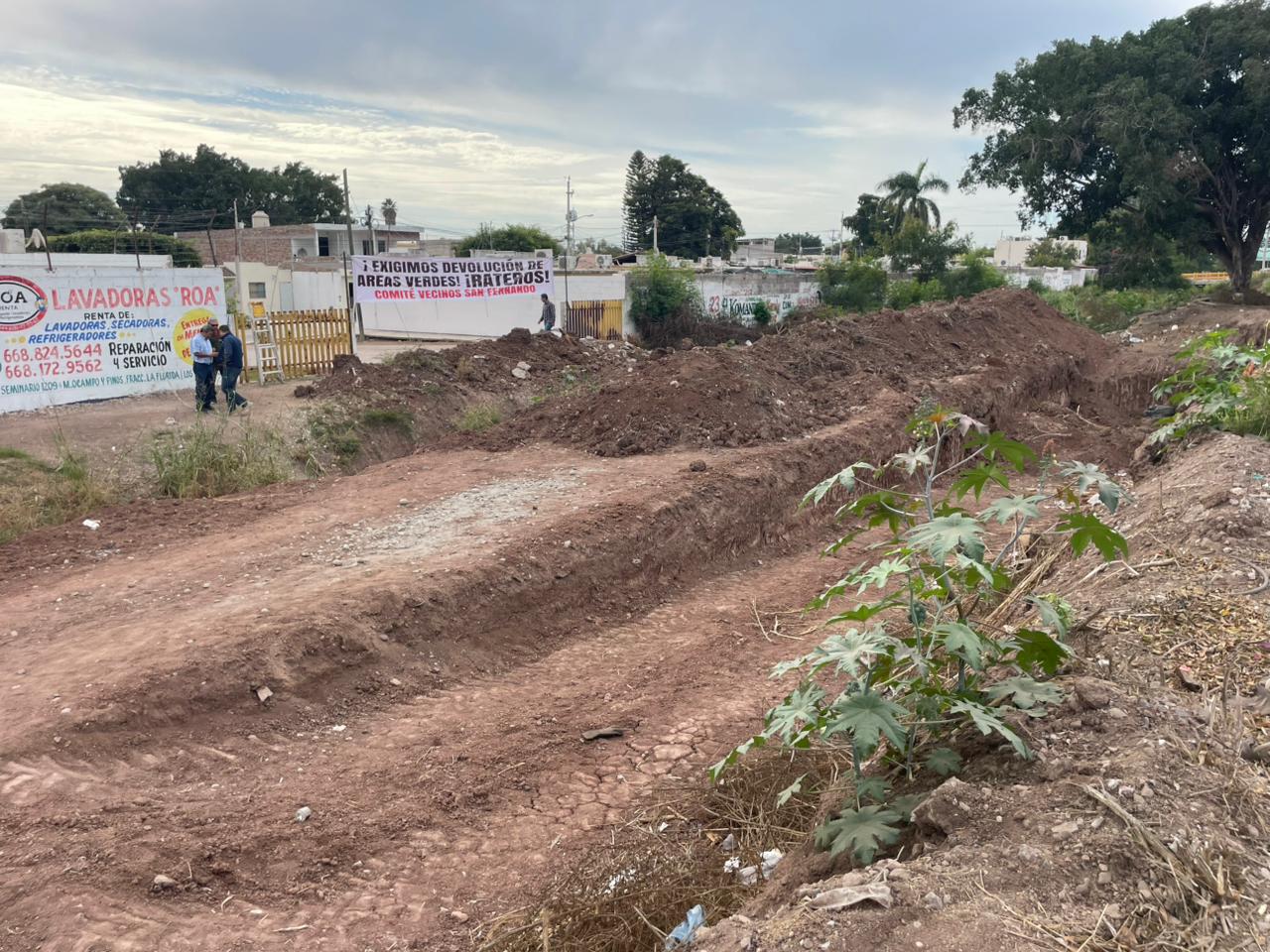 dren pluvial en San Fernando en Los Mochis