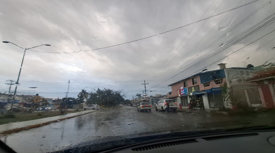 Lluvia en la ciudad de Mazatlán