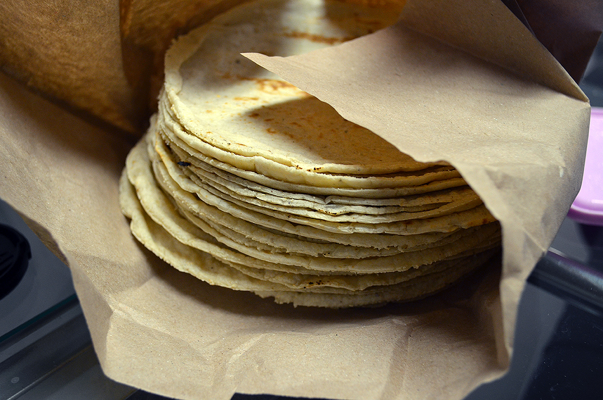 Tortillas en su envoltorio