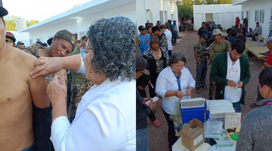 Personas en una campaña de vacunación