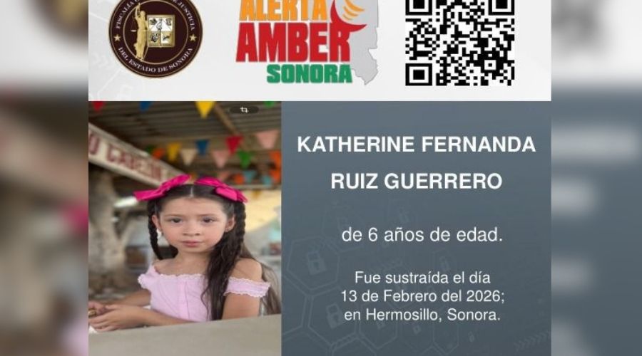 Buscan a la niña Katherine Fernanda