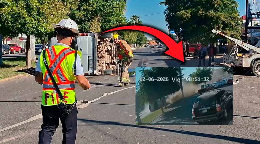 Alta velocidad hizo volcar a sprinter en Guasave