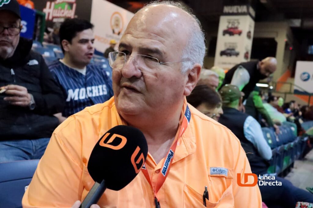 El presidente del club Pioneros, Armando Villarreal Ibarra
