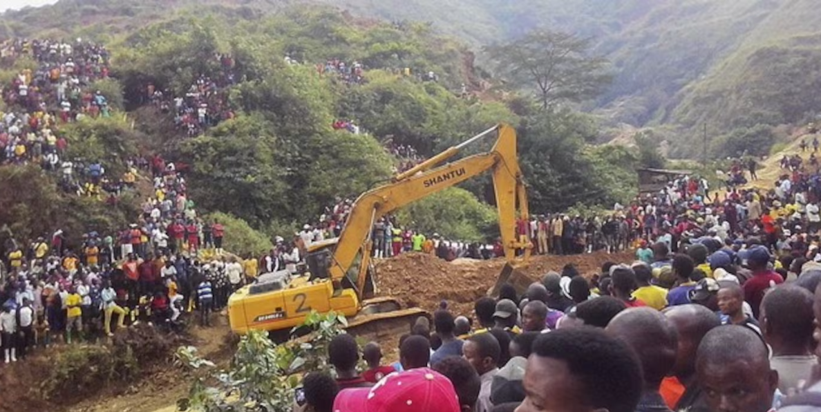Alud sepulta mina de coltán en el Congo y deja al menos 300 muertos