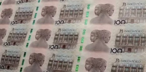 Billete de 100 pesos conmemorativo del centenario de Banxico