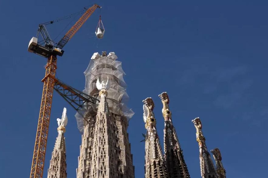 La Sagrada Familia alcanza los 172.5 metros y ya es la iglesia más alta del mundo